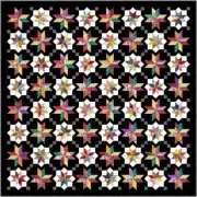 LYRICAL - 103" x 103" - Quilt-Addicts Pre-cut Patchwork Quilt Kit King`