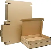 Corrugated Cardboard Shipping Boxes, 150x100x20mm (6"x4"x0.8") Small Parcel Boxes, Packaging Mailing Boxes for Business, Posting, Small Packet Shipping, Storing or Gift(Pack of 25)