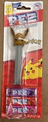 PEZ Pokémon Eevee Candy Dispenser ~ Gray Stem ~ (2023) NEW!