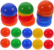 HOOTNEE 20Pcs Game Balls Raffle Balls for Activities Colorful Hollow Balls Easy to Recognize Lightweight Plastic for Parties