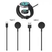 Type-C/USB-A Metal PD Fast Charging Cable For Samsung Galaxy Watch 6/5/4/3 etc
