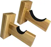 Baseball Bat Display Wall Mount Holder,Baseball Bat Display Case Holder,Solid Wood Baseball Bat Rack Brackets Hanger Hidden Screws for Softball & Baseball (burlywood)