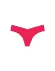 Commando women's printed low rise thong Pink Polka Dot