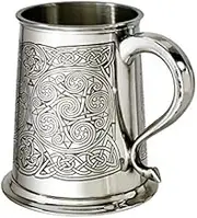 Wentworth Pewter Celtic Spirals 1pt Pewter Tankard
