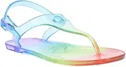 [NAUTICA] Women's Jelly Sandel Flip-Flop With Back Strap - Comfort Slipper Soft Cushion Thong Slide-Gustava-Rainbow-7