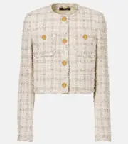 [Versace] Versace Medusa tweed jacket AU 18 multicoloured
