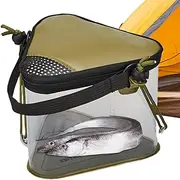 Live Bait Bucket - Premium Fishing Bait Storage with Adjustable Oxygen Supply | Robust Minnow Bucket, Comfortable Grip, Secure Closure, Designed to Maintain Optimal Conditions for Live Bait During Tra