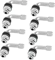 GARVALON 8pcs Motorcycle Tire Valve Tire Valve Stem Tool Wheel Valve Stem Extension Stem Valve Extension Stem Valve Adapter Valve Extension Bicycle Valve Tool Valve Stem Extensions Copper