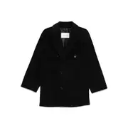 [Max Mara] Max Mara Rebus Double-breasted Coat 42 IT BLACK