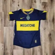 Camiseta Boca Junios Megatone 2007 titular Retro Roman Riquelme
