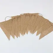 Party Decorations 3M Vintage Jute Burlap Banner Wedding Party Photography Props Celebration Party Decoration Banner 13 Flags