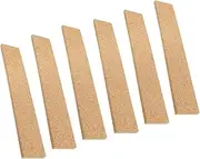 Cork Board Strips 6pcs Memo Board Strip Cork Batten Strips Frameless Cork Strips for Home Office