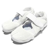 Nike 休閒鞋 Air Rift BR 運動 女鞋 低筒 透氣 忍者鞋 氣墊 復古 魔鬼氈 懶人鞋 848386-100