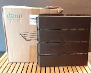 domi Outdoor Living Patio Deck Tiles 12 x 12 Composite Interlocking Deck Brown
