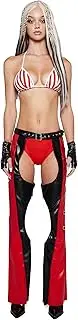 [Dolls Kill] Christina Inspired Costume - Red Dirty PopStar Chaps by Trickz N' Treatz