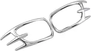 Indicators Flowing Turn Signal 2Pcs Silver Rearview Mirror Turn Signal Light Decoration Trim Cover Fit for Goldwing GL1800 2001-2007 2008 2009 2010 2011 Turn Signal Indicator