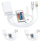 3 Pack SMD 5050 LED Strip Light Power Supply, 3ft Cable Cord, Remote Controller