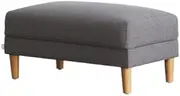 Koala Compact Sofa Ottoman with Classic Silhouettes, Warming Tones, Timber Feet, and Ergonomic Support/CertiPUR-US Ottoman Cushion, Easy Assembly, Tucker Bag