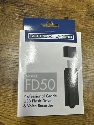 RecorderGear FD50 Professional Grade USB Flash Drive & Voice Recorder