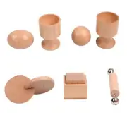 Montessori Baby Wooden Toy Interlocking Discs Puzzle Grasp Toys for Baby Toddler