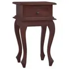 Solid Mahogany Wood Bedside Table Drawer Storage Side Cabinet Bedroom Nightstand