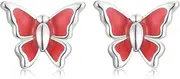 [ITESSY] Ohrringe Silber 925 für Damen Mädchen, Kleine Schmetterling Ohrstecker Hypoallergen Ohrringe Sleeper Stecker Schmuck für Frauen
