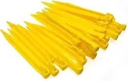Auto-plaza 24 Pcs 9 Inch (225mm) Durable Tent Pegs Plastic Spike Hook Awning Camping Caravan Visual Marker