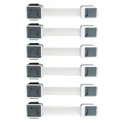 6xSafety Locks for Drawers Baby Cabinet Locks Strap Cabinet Refrigerator Lock