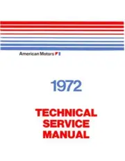 1972 AMC Service Shop Repair Manual Book Engine Drivetrain Electrical Guide OEM