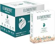 Elementree Sustainable Printer Paper Case, 8.5 x 11 White, 5 Reams, 2500 Sheets of 20lb Printing Paper, Made in The USA (00918C)