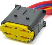 4 Pin TE Automobile Plug Wiring Harness Compound Size Holes Electronic Female Connector with Cable 1544147-1
