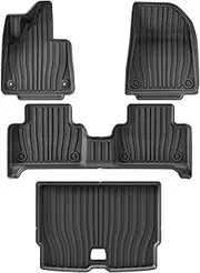 Compatible With Volvo EX30 2024 2025 Left Hand Drive TPE Floor Mats Trunk Mat Cargo Liner Backrest Protector(4PCS LHD)