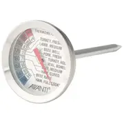 Avanti Stainless Steel Tempwiiz Meat/Pork Steak Cooking Thermometer Probe Silver