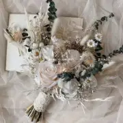 Dry Grass Wedding Bouquet Bridal Artificial Bouquet Boho Wedding Home Decoration