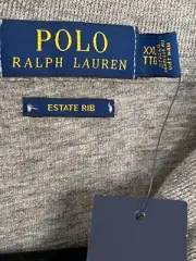 NEW Polo Ralph Lauren Estate Rib Shawl Collar Pullover Sweater Size XXL Gray 2XL