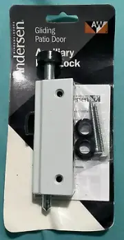 Andersen Gliding Patio Door Auxiliary Foot Lock 200&400 Series White New Sealed