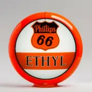 Phillips Ethyl Bar 13.5" Gas Pump Globe w/ Orange Plastic Body (G160)