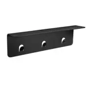 Brondell Wall Shelf 4.7" W 3.7" H x 16.5" D Aluminum Rectangular in Black Matte