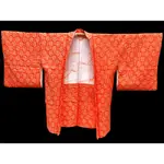 【茶】5-1297 日本和服 道中着 羽織短外套