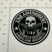 2nd Amendment Guns Iron-on Embroidered Hard Rock Band Patches #354
