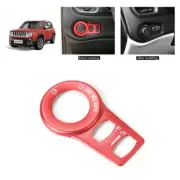 Head Light Lamp Switch Cover Trim for Jeep Cherokee 2014+/Renegade 2016+ Red (for: Jeep)