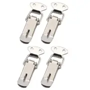 Secure Spring Loaded Clamp Clip Latch Catch Toggle Stainless Steel 4PCS