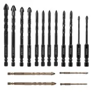 Hex Shank Drill Bit Set Steel Masonry Drill Bit Positioning Drilling Tool