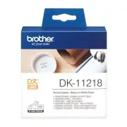 Brother DK11218 White Round Label For QL570 QL1110NWB QL1100 QL1060N QL1050 QL50