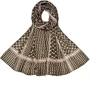 [URGARMENT] Palestinian Keffiyeh Shemagh Hijab Scarf, Muslim Women Kuffiyeh Arab Headwear