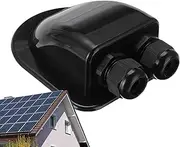 Solar Cable Entry Gland - Waterproof Solar Cable Junction Box - Home and Automotive Cable Routing Pass Through Connector for Sheds, Machine Room, Caravans