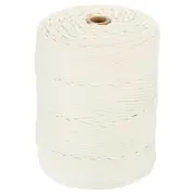 Natural Macrame Cord 3mm x 328 Yards Cotton Macrame Rope, Cream Yellow