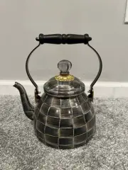 Mackenzie Childs Sophisticheck 2 Quart Tea Kettle