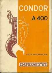 Manual Use Maintenance Condor Guidetti A400 (MA19)