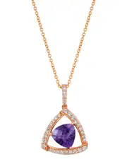 Le Vian Periwinkle 14K 1.83 ct. tw. Diamond & Amethyst Pendant